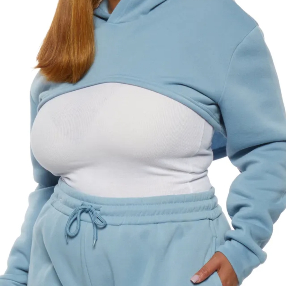 Hoodie Crop Sweatshirt